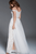 58317 Off Shoulder Bejeweled Lace Overskirt Gown