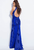 JVN55869 Beaded Lace Halter Sheath Dress