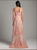 Lara Dresses - 29958 Bedazzled Halter Organza A-line Gown in Pink