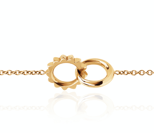 Logan Hollowell - NEW! Interlocking Unity Solid Gold Bracelet