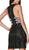Cinderella Divine - J0237 Beaded High Neck Sheath Dress In Black