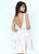 Sherri Hill - 50656 V-Neckline Laced Short Dress In White