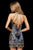 Sherri Hill - 52106 Halter High Neckline Short Dress In Blue and Multi