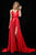 Sherri Hill - 52119 Plunging V-Neck Long A Line Dress In Red