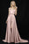 Sherri Hill - 52119 Plunging V-Neck Long A Line Dress In Pink