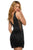 Sherri Hill - 52233 V-Neck Beaded Short Dress In Black