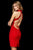 Sherri Hill - 52257 Lace-Up Back Halter Short Dress In Red