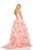 Sherri Hill - 52417 Tiered Tulle Skirt A-line Gown In Pink