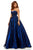 Sherri Hill - 52456 Strapless Sweetheart Full Figured Ballgown Dress In Blue