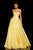 Sherri Hill - 52456 Strapless Sweetheart Full Figured Ballgown Dress In Yellow