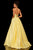 Sherri Hill - 52456 Strapless Sweetheart Full Figured Ballgown Dress In Yellow