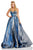 Sherri Hill - 52755 V-Neck Long A Line Dress In Blue