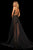 Sherri Hill - 52919 Two-Piece Long Print Dress In Brown and Black