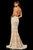 Sherri Hill - 52925 Long Beaded Lace Mermaid Dress In Neutral and White