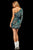 Sherri Hill - 52939 One Sleeved Short Dress In Black and Multi