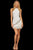 Sherri Hill - 52940 Halter Short Beaded Dress In White and Multi