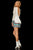Sherri Hill - 52941 Bateau Short Fitted Dress In Ivory/Multi