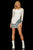 Sherri Hill - 52941 Bateau Short Fitted Dress In Ivory/Multi