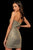 Sherri Hill - 52948 Strapless Glitter Fabric Short Sheath Dress In Gold