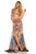 Sherri Hill - 52950 High-Low Floral Dress In Neutral and Multi