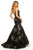 Sherri Hill - 52951 Sweetheart Neckline Fitted Mermaid Dress In Black and Gold