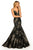 Sherri Hill - 52951 Sweetheart Neckline Fitted Mermaid Dress In Black and Gold
