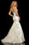 Sherri Hill - 52951 Sweetheart Neckline Fitted Mermaid Dress In White and Gold