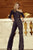 Sherri Hill - 52966 Asymmetrical Neckline Beaded Jumpsuit In Black and Blue