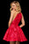 Sherri Hill - 52967 Halter Neck Short Dress In Red