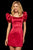 Sherri Hill - 52979 Puffed Sleeves Short Dress In Red