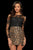 Sherri Hill - 52980 Sheer Sleeves Short Dress In Black and Brown