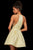 Sherri Hill - 53022 Short Halter Floral Print A-line Dress In Yellow and Print