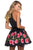 Sherri Hill - 53023 Halter A-line Short Dress In Black and Pink