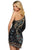 Sherri Hill - 53028 Asymmetrical Beaded Short Dress In Black and Multi