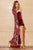 Sherri Hill - 53047 Velvet Sheath Dress With Long Sleeve Beaded Coat In Red and Multi-Color