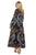 Sherri Hill - 53047 Velvet Sheath Dress With Long Sleeve Beaded Coat In Blue and Multi-Color
