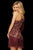 Sherri Hill - 53048 Short Bedazzled Asymmetric Sheath Dress In Red and Pink