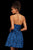 Sherri Hill - 53070 Halter Neck Short Dress In Blue