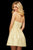 Sherri Hill - 53072 Short Sleeveless Halter Neck A-line Dress In Yellow
