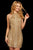 Sherri Hill - 53092 Halter Beaded Short Dress In Gold