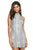 Sherri Hill - 53092 Halter Beaded Short Dress In Silver