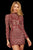 Sherri Hill - 53120 Sequined Short Dress In Red and Multi