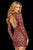 Sherri Hill - 53120 Sequined Short Dress In Red and Multi