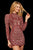 Sherri Hill - 53120 Sequined Short Dress In Red and Multi