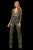 Sherri Hill - 53135 Beaded Long Jumpsuit In Black and Gold