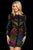 Sherri Hill - 53150 Multi-colored Short Dress In Black and Multi