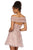Sherri Hill - 53164 Off-Shoulder Short Dress In Pink
