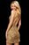 Sherri Hill - 53171 Beaded Halter Short Dress In Gold