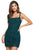 Sherri Hill - 53172 Fully Beaded Scoop Neck Short Sheath Dress In Green