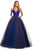 Sherri Hill - 53174 Long A-line Dress In Blue
